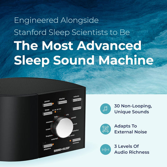 Sound+Sleep Adaptive Sleep Sound Machine engineered with Stanford sleep scientists