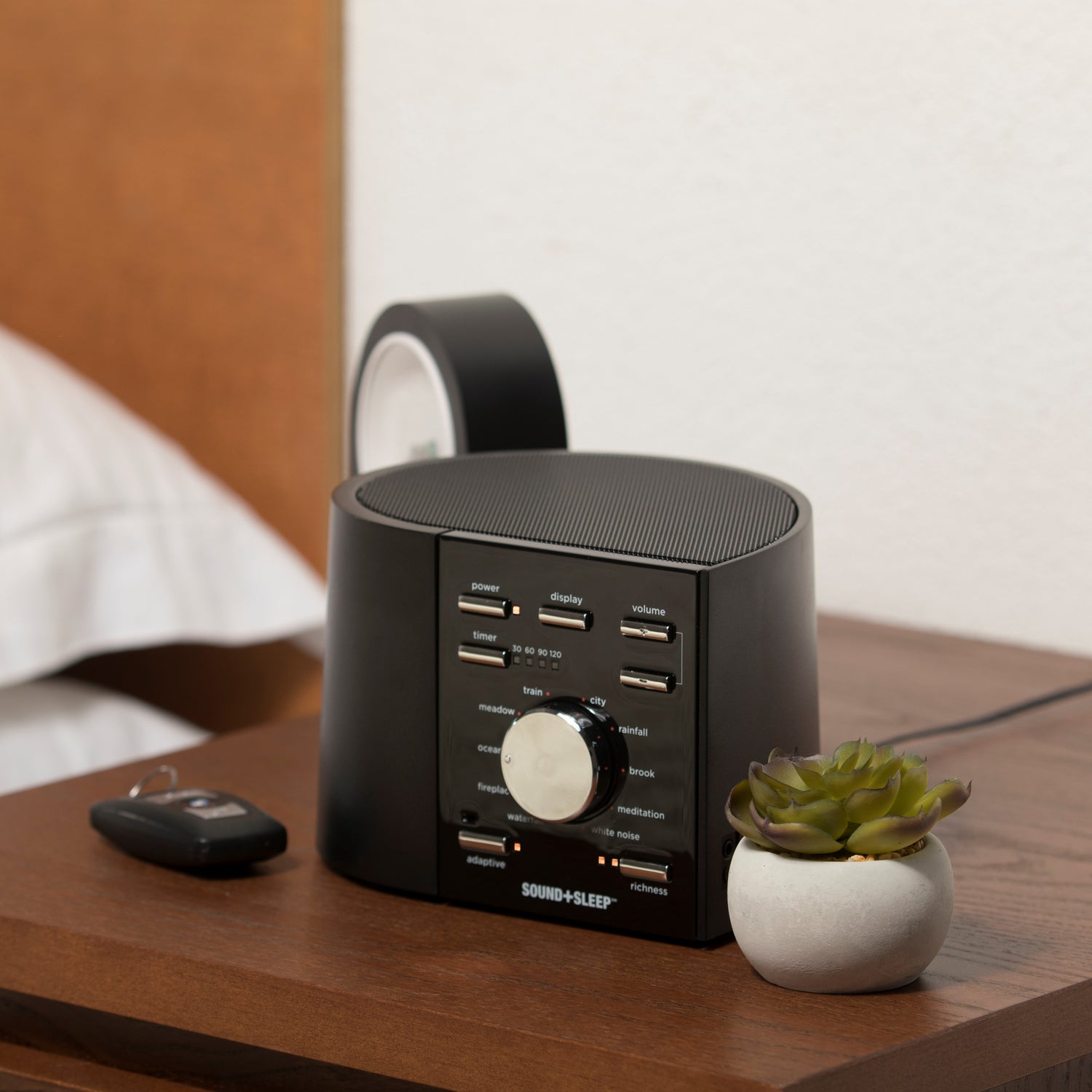 Sound+Sleep on Bedside Nightstand