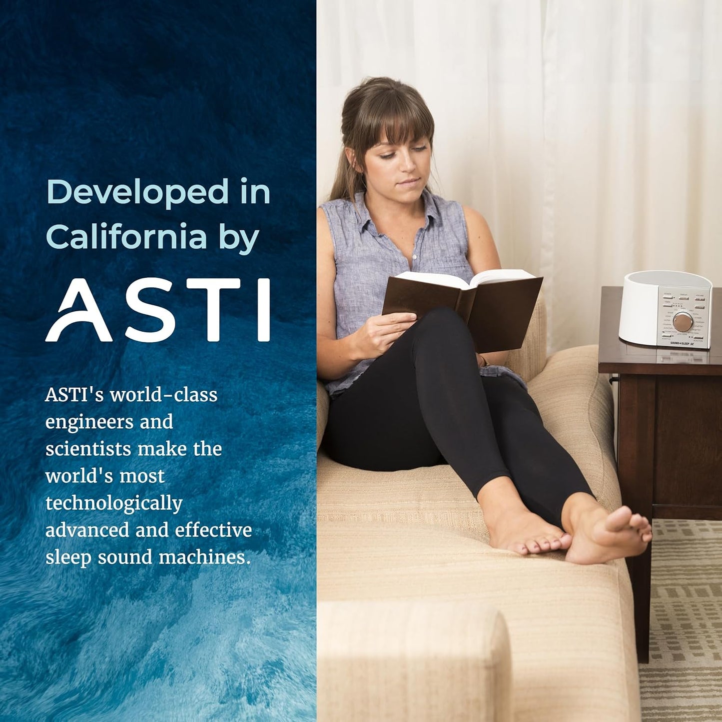 Sound+Sleep SE Adaptive Sleep Sound Machine Designed in California by ASTI