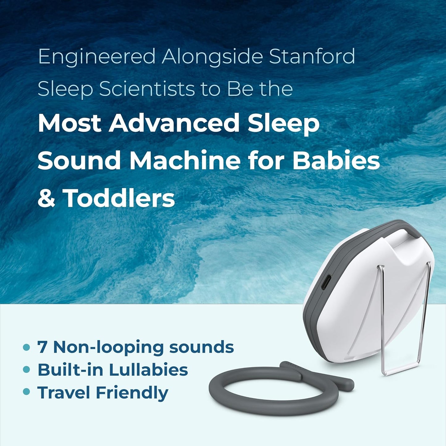 LectroFan Alpha Portable Baby Sound Sleep Machine Engineered with Stanford Sleep Scientists