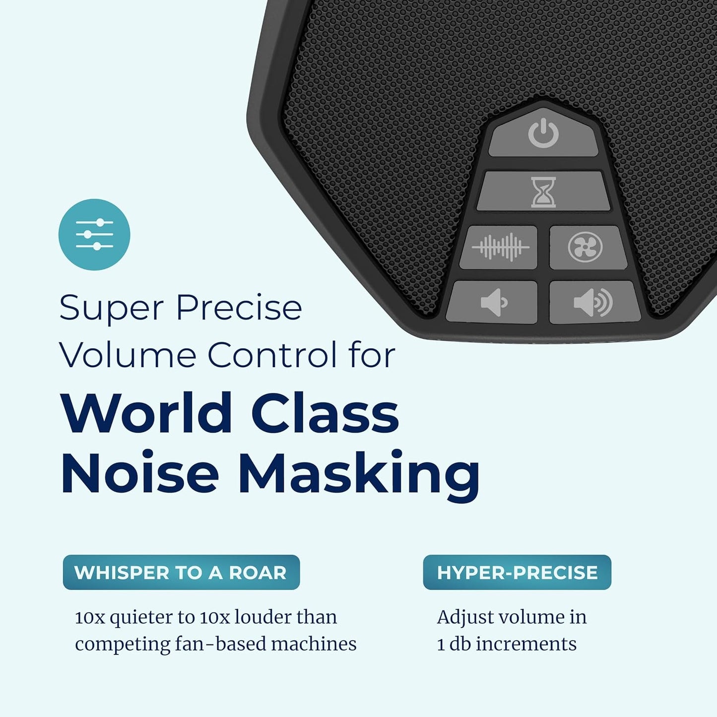 LectroFan Evo white noise and fan sound sleep machine volume control