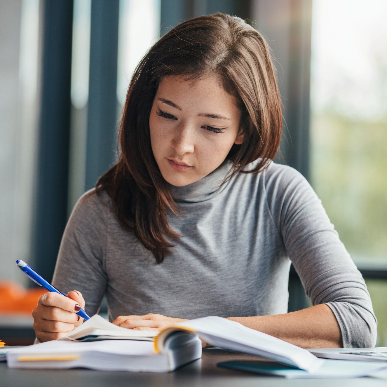 Woman Studying